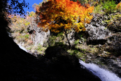 木曽町唐沢の滝・紅葉撮影＃８