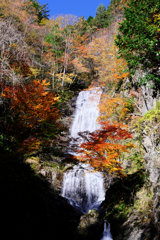 木曽町唐沢の滝・紅葉撮影＃２