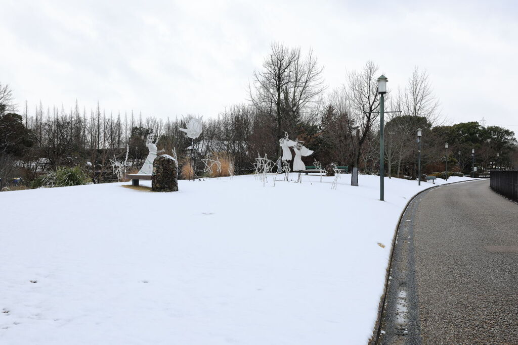 珍しく積もった雪景色＃３