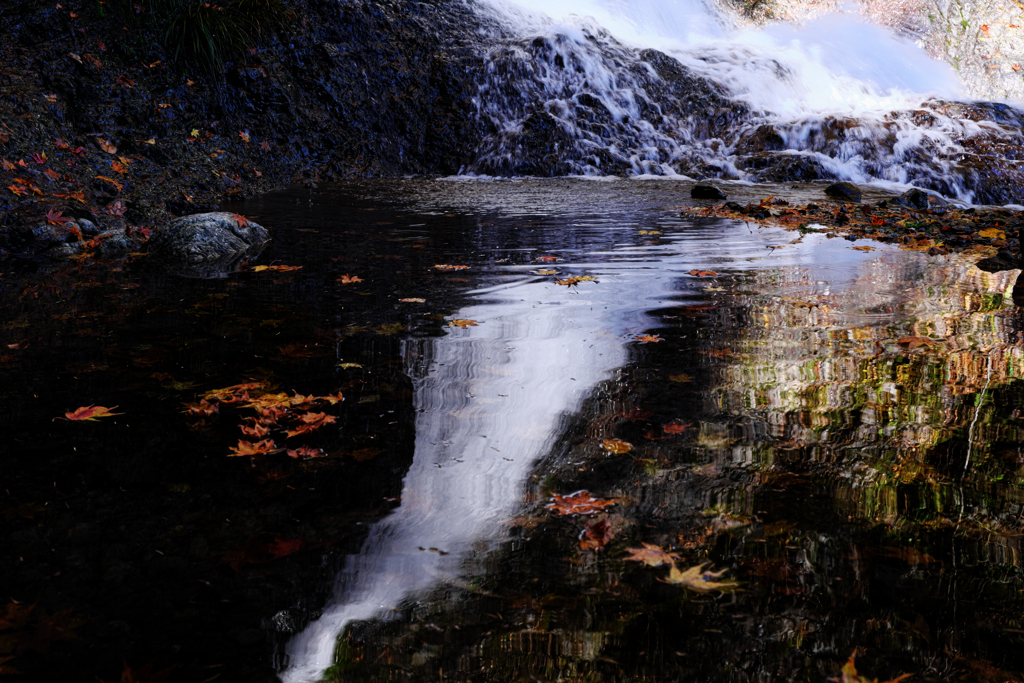 木曽町唐沢の滝・紅葉撮影＃７