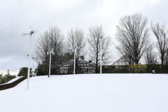 珍しく積もった雪景色＃４