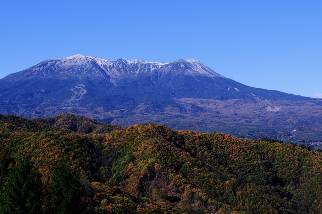 御嶽山が薄っすら雪化粧＃２