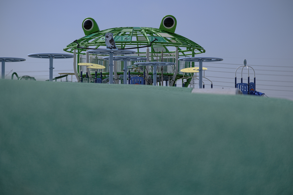 残暑厳しい水辺公園の様子＃４