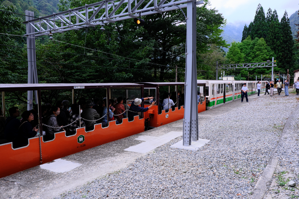 黒部渓谷トロッコ電車乗車＃７