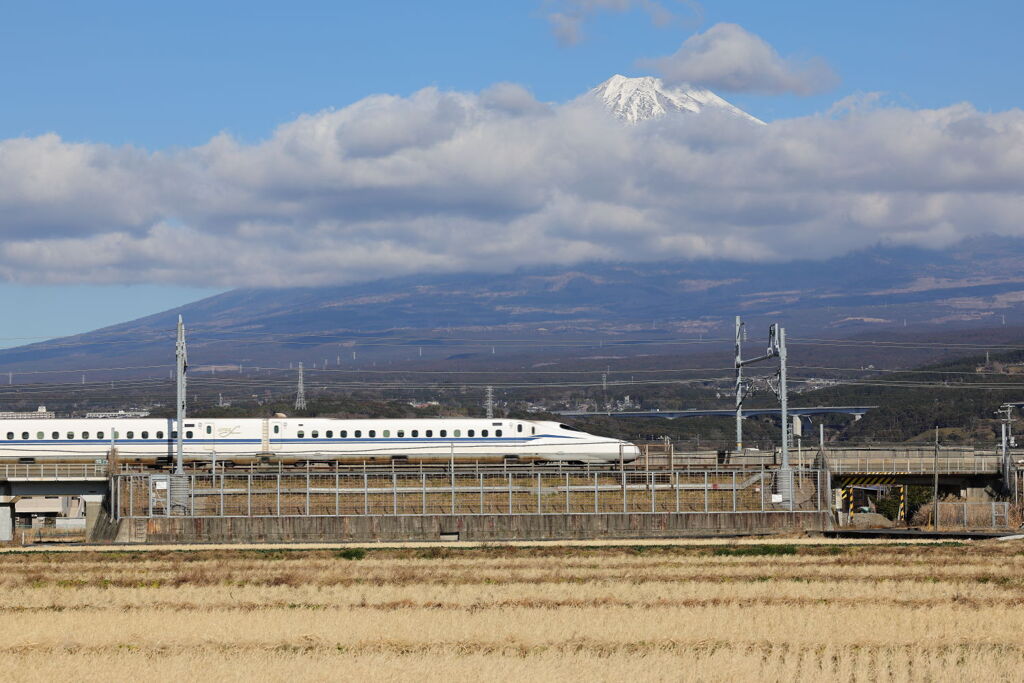 富士山と新幹線コラボ