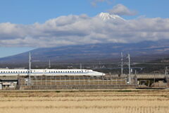富士山と新幹線コラボ