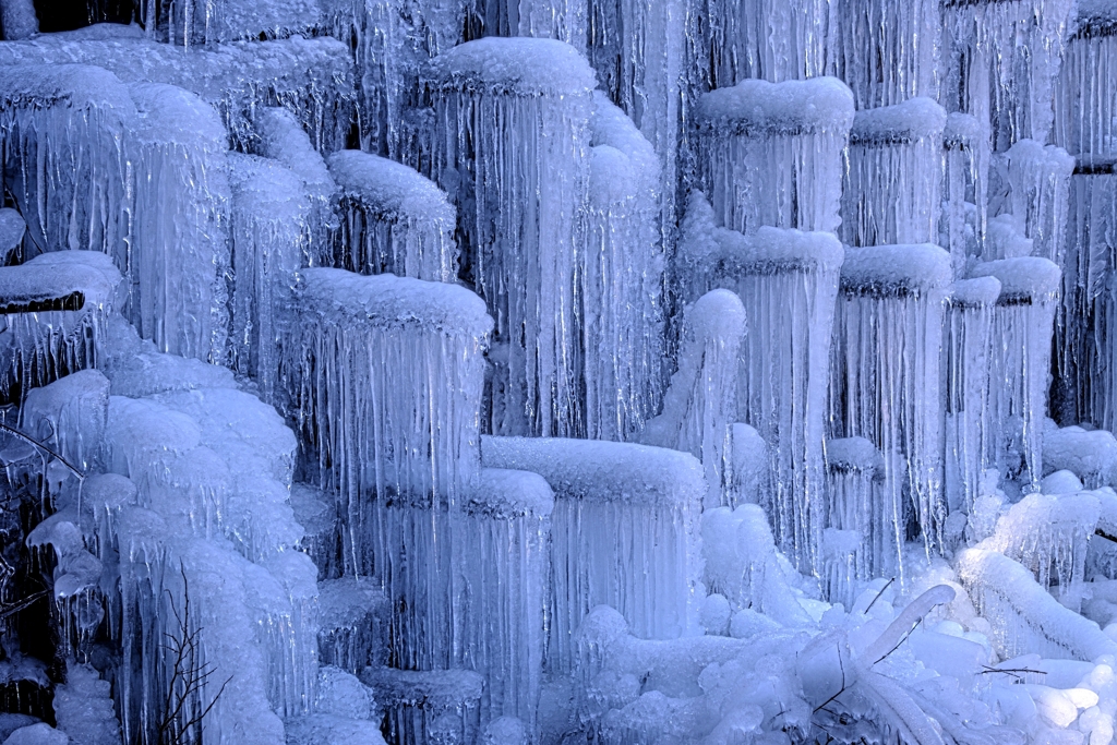 湧水広場・氷瀑撮影＃４