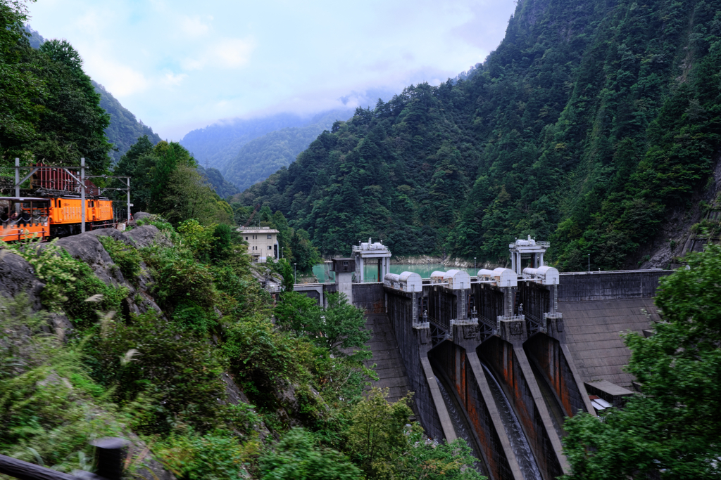 黒部渓谷トロッコ電車乗車＃５