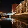 小樽運河の倉庫夜景