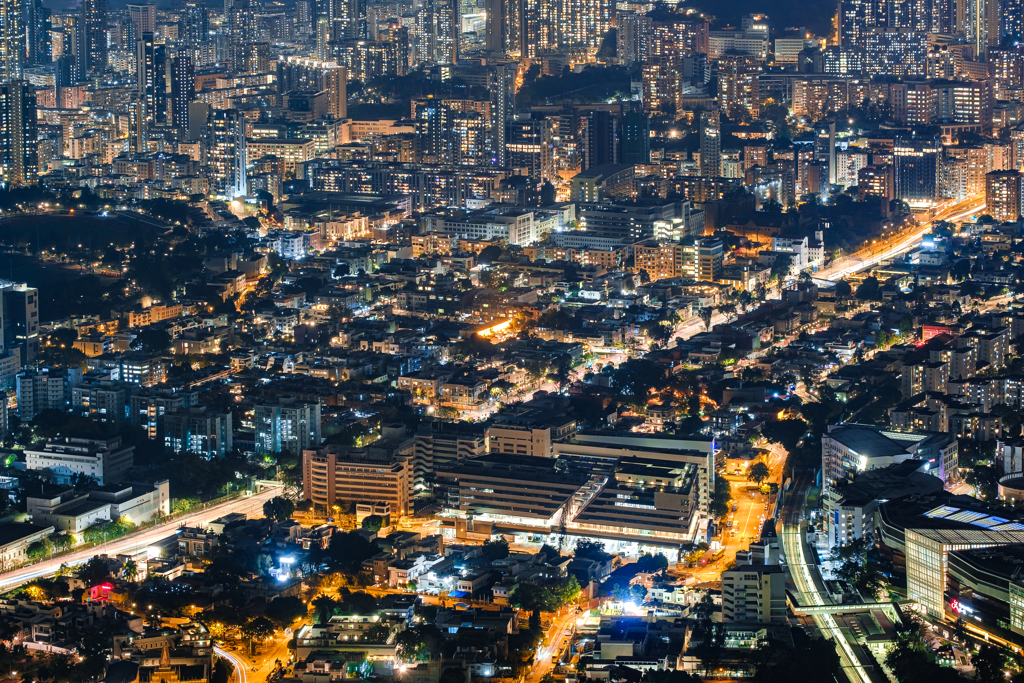 Wong Tai Sin@Hong Kong night view