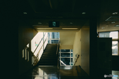 Climbing stairs and shadows