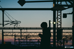 Boy at the station