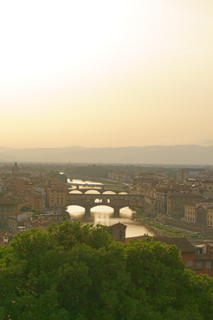 夕暮れのフィレンツェ