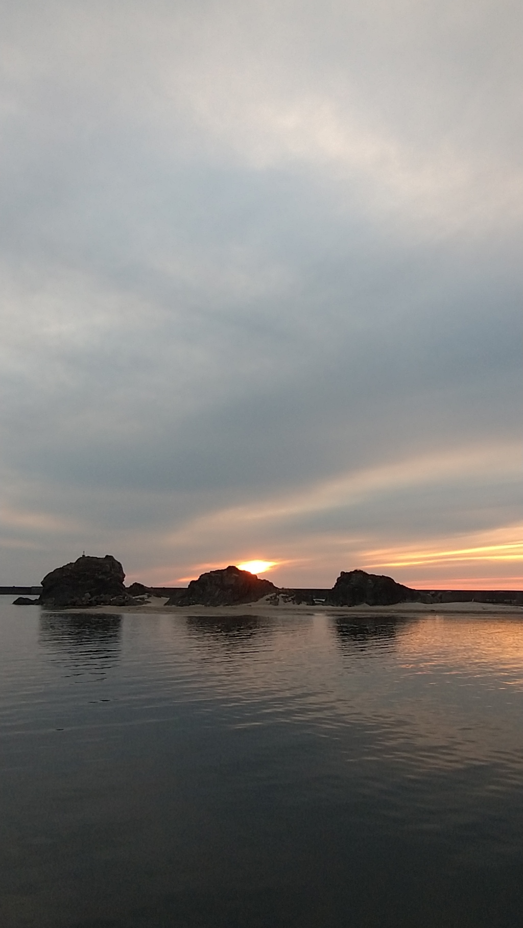 ライオン島の夕日