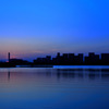 蒼い夕景