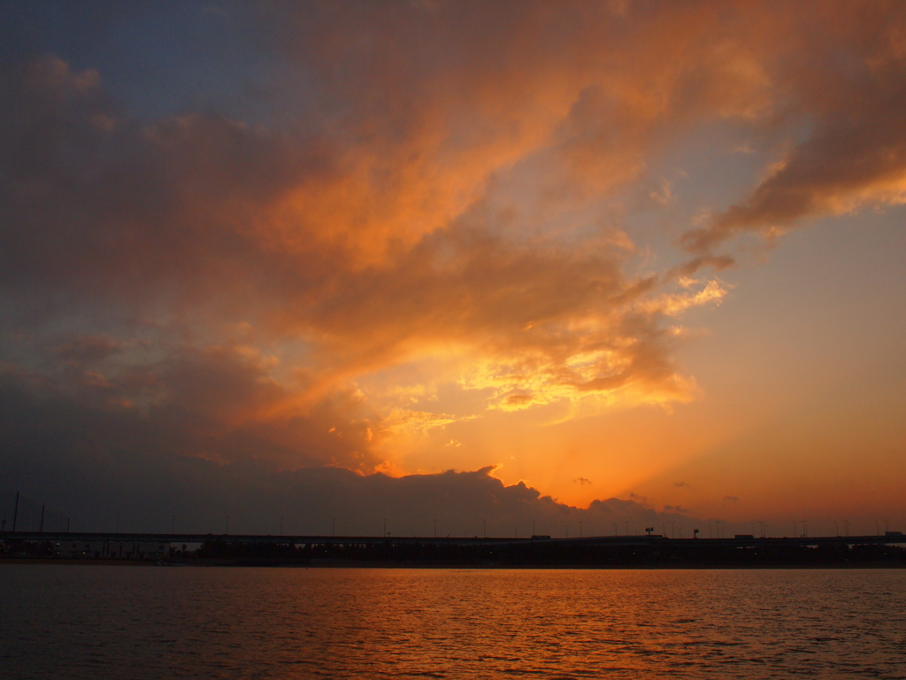 海のある風景～夕景