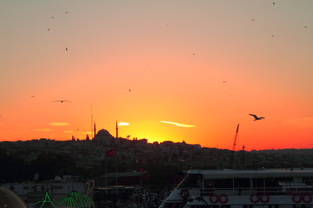 イスタンブールの夕焼け