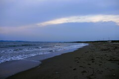 夕波に癒されて