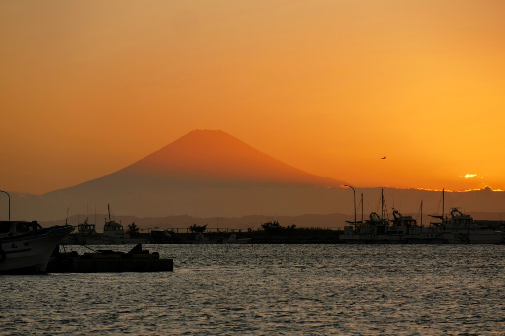 遠景富士に秋の兆し