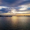 ライトアップ・・・夕空の彩雲