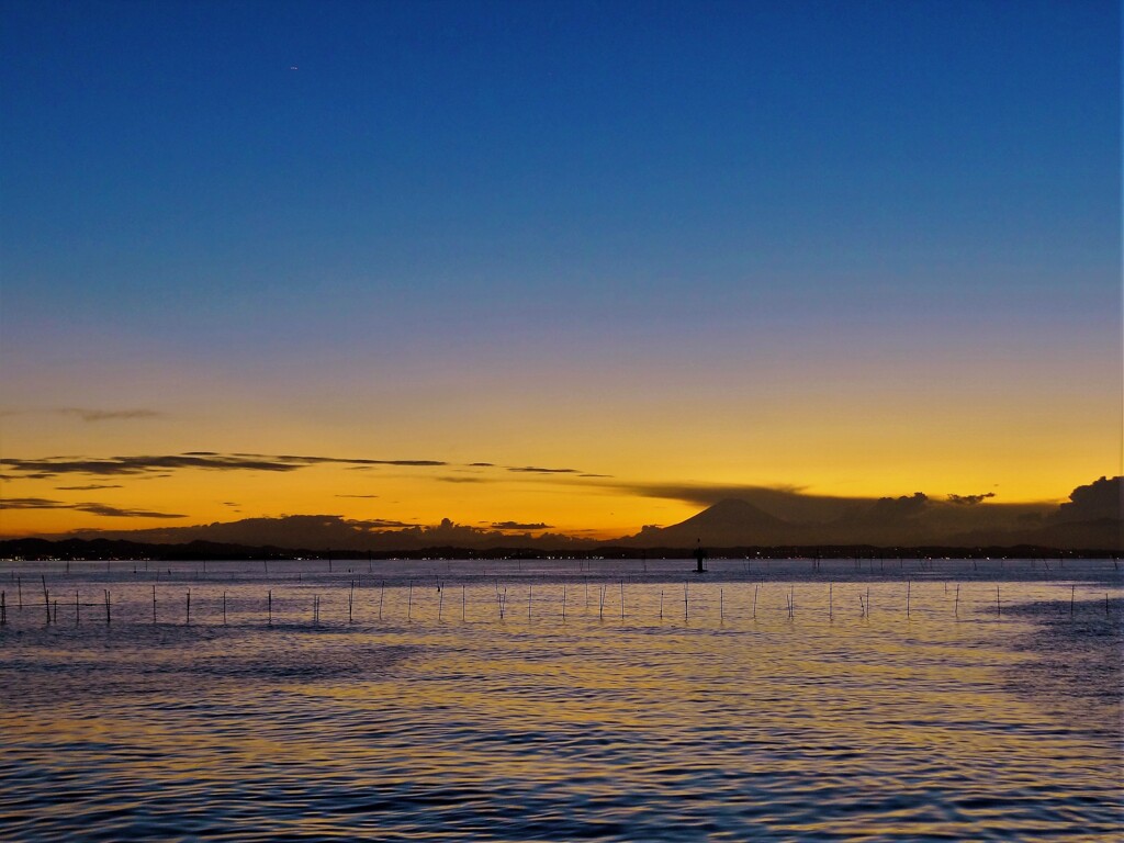 夕景・東京湾口