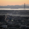秋‥湾口の夕暮れ