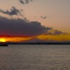日没・遠景富士