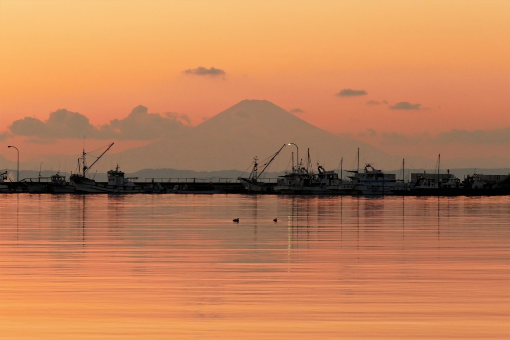 ようやくの夕焼け
