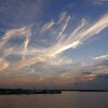 夕空のアート雲