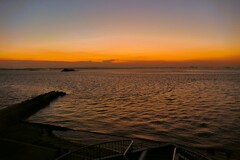 岬の夕景：ゴジラの尻尾
