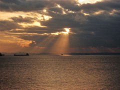 東京湾の夕景