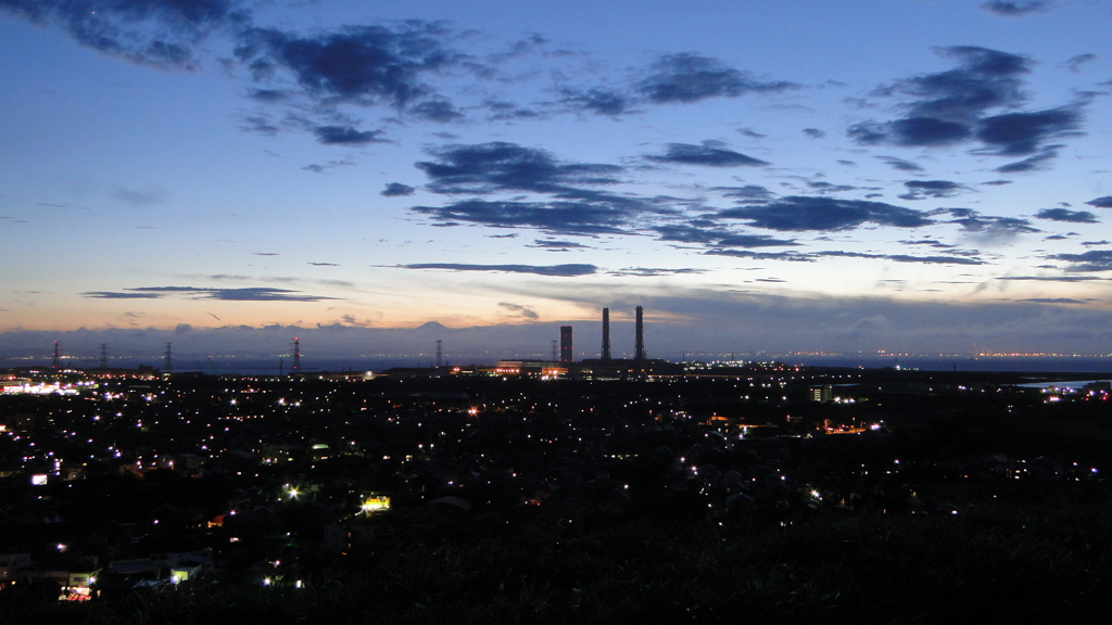 富津岬　真夏の夕暮れ時
