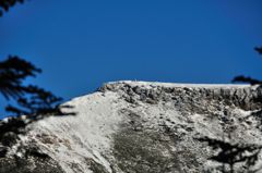 硫黄岳山頂直下のパーティー