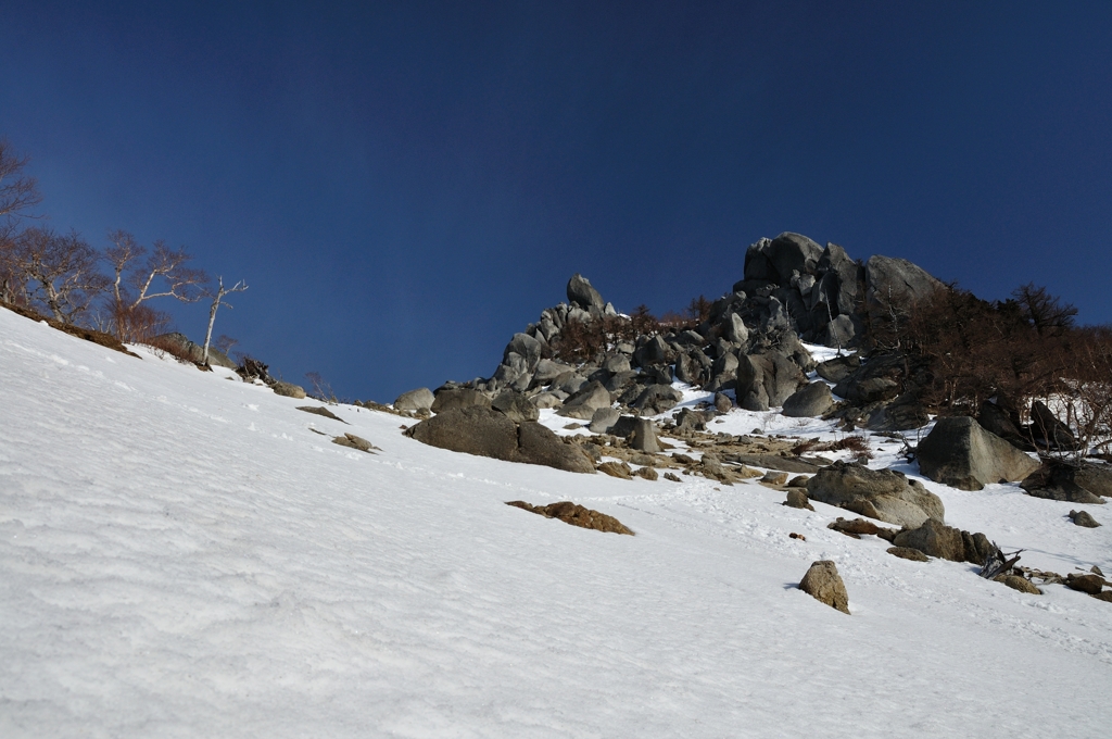 鳳凰三山　地蔵岳オベリスク