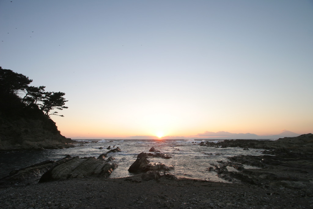 荒崎の夕日