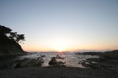 荒崎の夕日