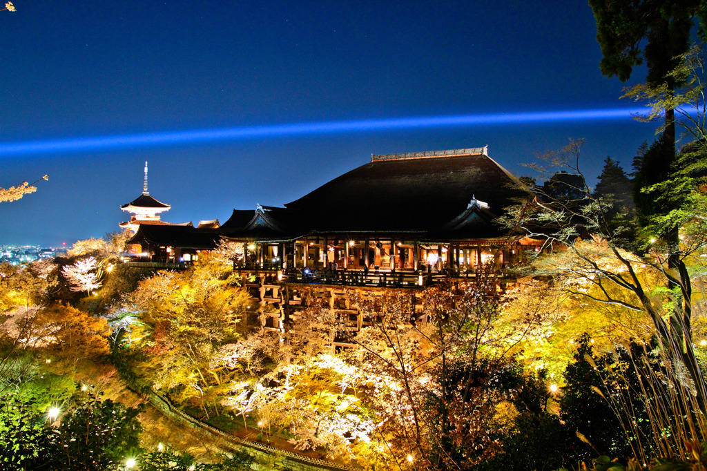 清水寺-夜の特別拝観（春）-清水舞台