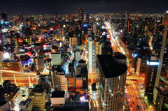 梅田・東方向の夜景　