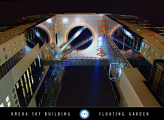 スカイビルを見上げて