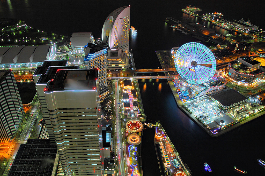 横浜の夜景＊みなとみらい21