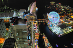 横浜の夜景＊みなとみらい21