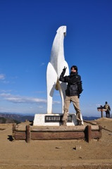 陣馬山の空の青さ