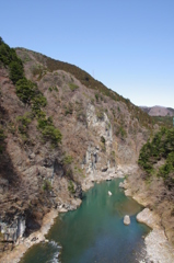 鬼怒楯岩大吊橋から