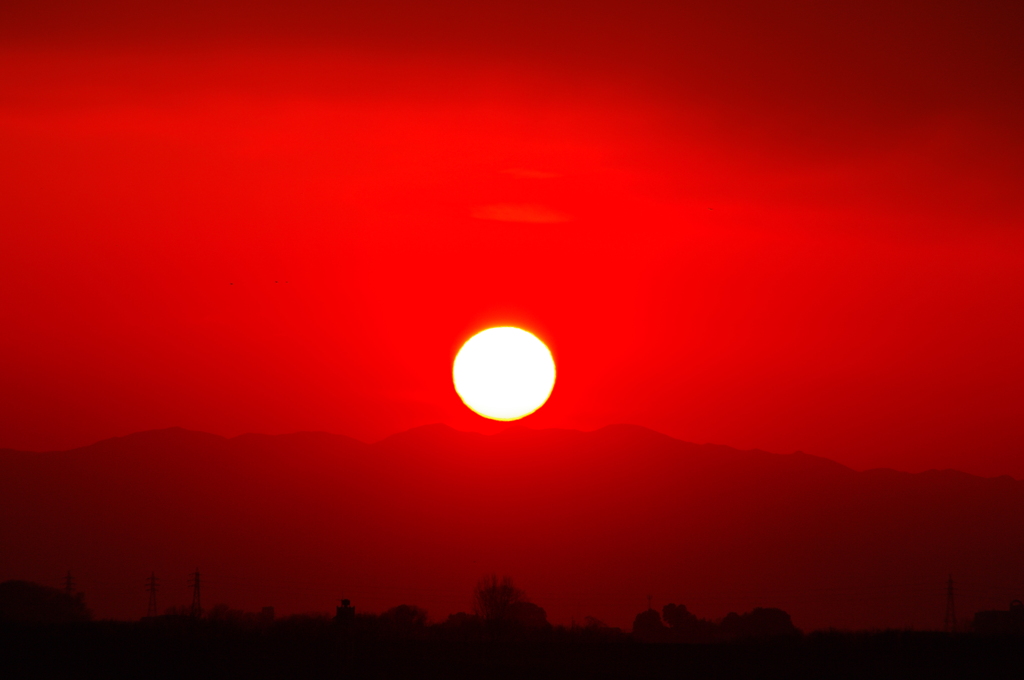 夕日