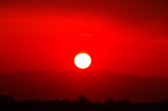 夕日