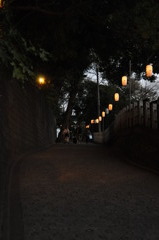 神社の裏道