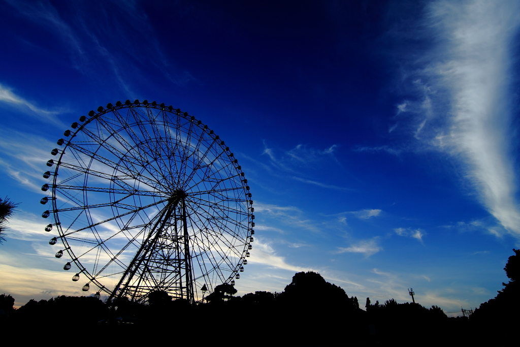 夏の空と観覧車