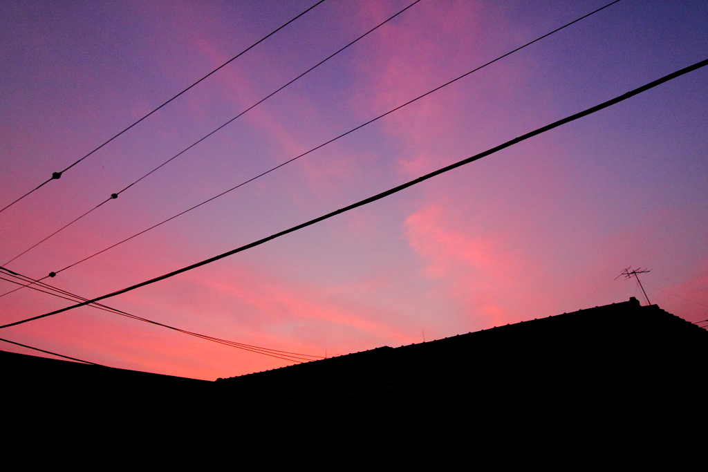 朝方の空