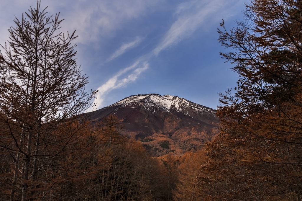 紅葉　富士山
