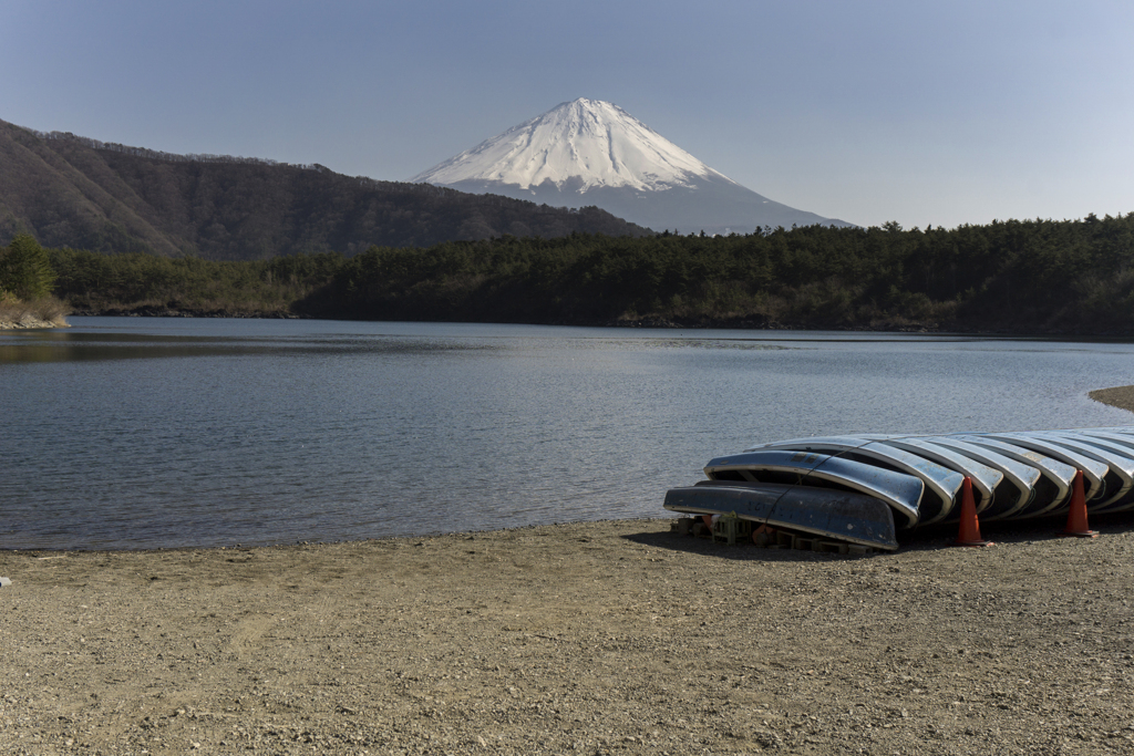 西湖　富士山